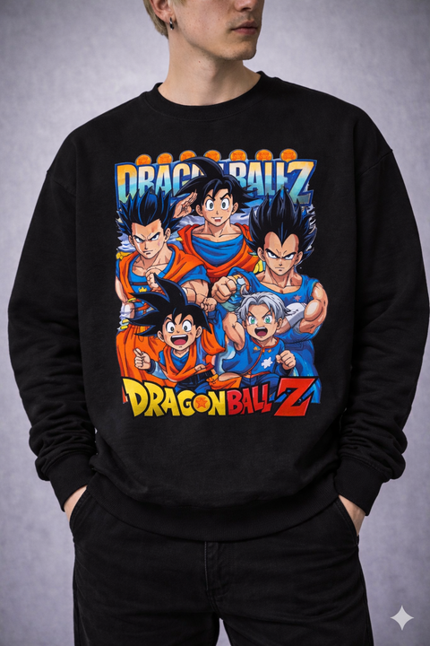 Dragon Ball Z – Classic Goku Team Illustration Sweatshirt