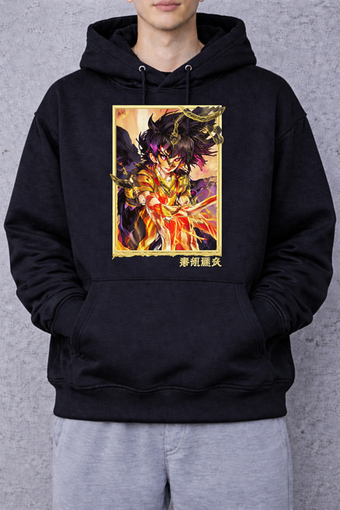 Fire Anime Art – Flame Illustration Hoodie