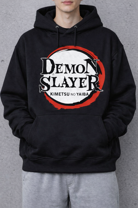 Demon Slayer – Minimal Logo Circle Hoodie