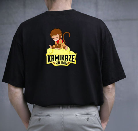 Dragon Ball Z – King Kai Planet / Kai Monkey Back Logo (Kaio-sama) Oversize Tişört